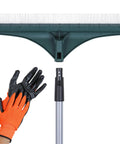 Extra Long Turf Rake For Artificial Grass Built Tough Heavy Duty Astro Turf Bristle Brush For Leaves Removal Rust Resistant