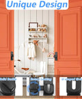 No Fuss Versatile Privacy And Security Door Latch For Barn Doors Cabinets Bathrooms And Garages With 90 Or 180 Degree Flip Lock Sliding Gate Latch Black 1 Pack Easy Left Or Right Installation installed on barn doors with orange finish