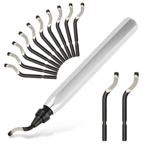 Pro Deburring Tool With 12 HSS Blades For 3D Prints Metal PVC And Plastic Quick Edge Cleanup And Smooth Finishes