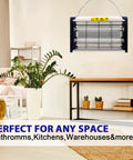 20W Indoor Bug Zapper With UV Light Mosquito Trap Insect Killer for Home Office and Restaurant Safe Mesh Guard installed