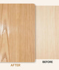 Top Shelf Water Based Polyurethane Acrylic Sealer Drops A Smooth Semi Gloss Clear Coat On Wood to enhance surface shine and protection.