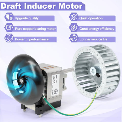 Draft Inducer Motor With Blower Wheel Kit For Furnace Replacement Parts That Boosts Efficiency And Keeps Exhaust Safe Easy Install