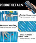 53 Inch Waterproof Folding Fishing Ruler With Bump Board Measuring Board Portable Tape For Boat Life Kayak Trips And Yacht Rigs Blue Great For Measuring Big Catches On The Go product details with precise measurement and waterproof materials.