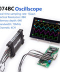 4 Channel Oscilloscope Kit With 70 MHz Bandwidth And 1 GSa Per Second Sampling, 23 Piece Pro Grade Set, Includes Pass Fail Test