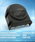 Heavy Duty 1000W 3 In 1 Shortwave Common Mode Filter For Outdoor Ham Radio Waterproof with specs overlay