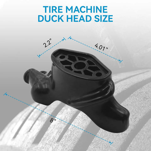 2 Pack Wing Style Tire Changer Duck Heads For TCX50 TCX515 TCX550 Machines, Black Plastic Replacement Heads, size shown