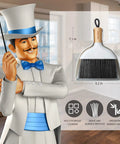 Grab And Go Mini Dustpan And Brush Set With Bamboo Handle, Portable Handheld Cleaning Kit displayed with detailed specs