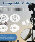 12 Foot Giant Skeleton Replacement Parts Kit with male and female plate sets for arm and body, 25 screws, hex wrench