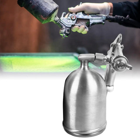 Premium High Atomizing Pneumatic Paint Sprayer with metal cup for furniture refinishing and auto touch ups.