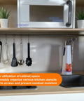 Stainless Steel Wardrobe And Shower Curtain Rod Bracket Set, U Shaped Open Socket Ends, 1 Inch Pole End Supports Flange, Heavy Duty Build, No Fuss Install, Durable Four Pack For Home Or Office Use, mounted in kitchen cabinet