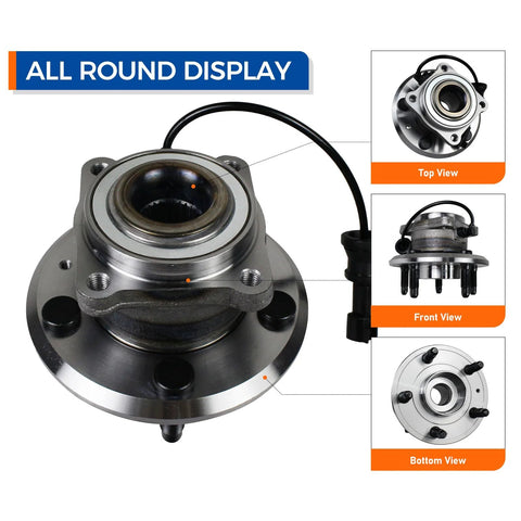 Rear Wheel Bearing Hub Assembly 512440 Fit For 2010 2017 GMC Terrain And 2010 2017 Chevy Equinox 5 Lug With ABS multi-view
