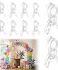 Super Cool 10 Pack Clear Spring Balloon Arch Clips That Grip Tight For Your Birthday Wedding Or Photo Studio Decor Setup Without Messing Up The Look! clear plastic clips with balloon arch setup