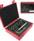 Spot Weld Cutter Kit For Auto Body Repair And Metal Fabrication, A Heavy Duty 14 Piece Set With Seven Drill Bits in open case