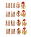 All In One Pro TIG Welding Torch Kit With Gas Lens And Ceramic Nozzles Glass Cups For WP17 WP18 WP26 Torches copper collets