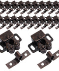 Double Roller Cabinet Door Latches And Catches Kit With Cold Rolled Steel, 20 Pack, displayed on white background