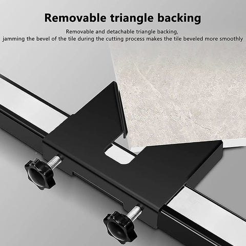 Professional Manual Tile Cutter 1000mm For Porcelain Ceramic Flooring Wall Precision Slider with removable triangle backing