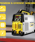 Dual Voltage Arc Welder 160 Amp 110V To 220V IGBT Inverter With ARC Force Portable MMA Welder on workbench