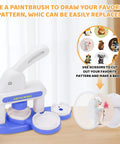 DIY Button Maker Kit Sturdy Pin Press Machine With 24 Badge Circles And Circle Cutter for custom pins and badges crafting
