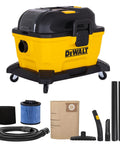 Kickass Cordless Wet Dry Shop Vacuum With Sick Suction And Six Gallon Tank For Jobsite Garage Cleanup Grab And Go Portable Rig With Built In Storage.