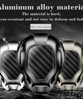 Carbon Fiber Aluminum Start Stop Button Cover For Dodge Challenger Charger Durango And GM Cars, three colors, aluminum alloy