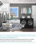 Premium Five Piece Coin Laundry Machine Key Set For GR777 GR800 GR888 GR100 GR999 Compatible With Greenwald Speed Queen Commercial Machines Waterproof Rustproof Corrosion Resistant Keys displayed in laundry room