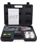 Open case of Hand Nut Riveter Kit with Quick Change Head, 330mm Reach, parts and manual visible