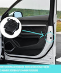Front Right Passenger Side Door Lock Actuator Assembly Fits Chevy Silverado 1500 And Gmc Sierra 1500 2014 To 2021 shown installed in door.