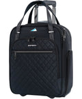 Underseat Carry On With Wheels 16 Inch Lightweight Rolling Weekender Bag For Men And Women Fits Under Airline Seats Water Resistant Durable Polyester Travel Luggage For Quick Trips And Business Trips Your Go To Travel Buddy