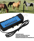 High Precision Electric Fence Voltage Tester With Six Neon Indicator Lights Ultra Portable Fence Meter For Livestock Pros And Orchard Fences Keeping Safety Checks Simple And Quick Detect Faults Fast, ABS handheld tester with horses