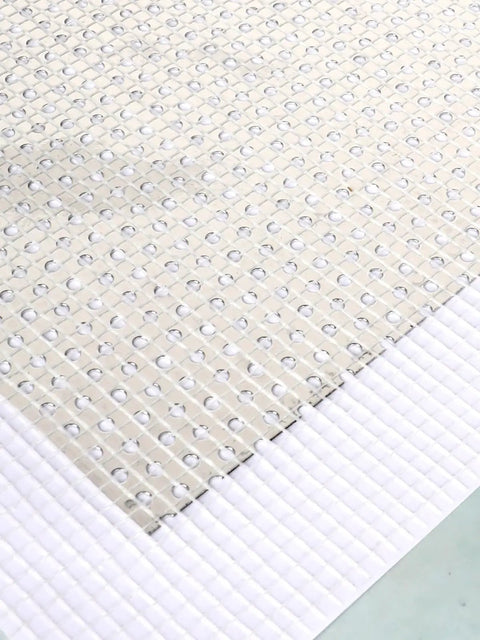 Close-up of Self Adhesive Drywall Patch 4x4 Inch Aluminum Mesh Patch Kit for Walls Furniture Ceilings and Doors Instant Quick Fix