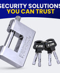 High Security D Style Padlock for Home Trailer Bike Door and Outdoor Shed Lock Heavy Duty Anti Theft Lock Set Keyed Alike