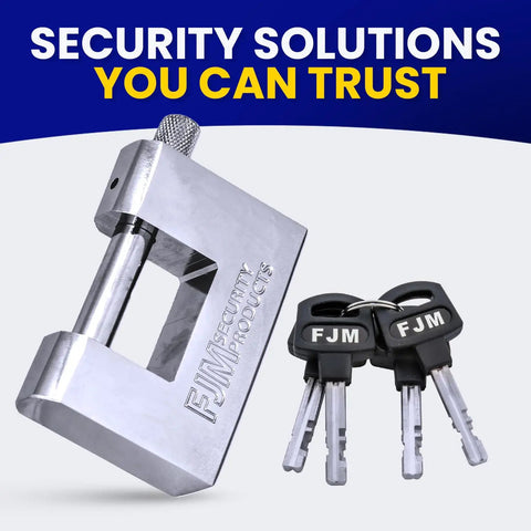 High Security D Style Padlock for Home Trailer Bike Door and Outdoor Shed Lock Heavy Duty Anti Theft Lock Set Keyed Alike