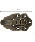 Solid Cold Rolled Steel Toggle Latches Duckbill Hasp Lock Set For Toolboxes Cabinets And Antique Boxes Heavy Duty Grip 6 Pack, 7.4cm