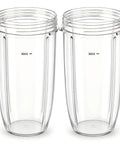 Replacement 32oz Blender Cups Set For 600W And Pro 900W High Speed Blenders 2 Pack Eco Friendly BPA Free Plastic