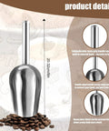 Four Piece Ice Tongs And Scoop Set For Ice Bucket Kit Stainless Steel Serving Tongs With Teeth Ice Shovel Sugar Cube Tongs
