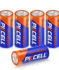 Built Different N Size Alkaline Batteries 1.5 Volt Non Rechargeable Power Cells Five Pack Mn9100 E90 Lr1 shown in a five-pack, ideal for gadgets.