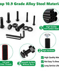 Heavy Duty M2 Screw Assortment Kit 676 Pieces 10.9 Grade Alloy Steel Hex Button Cap Bolts with nuts and washers.