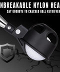 Auto Lock Golf Ball Retriever With Telescopic Shaft And Heavy Duty Stainless Steel Build Non Slip Rubber Grip Durable Nylon Head