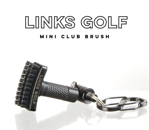 Mini Golf Club Brush Portable Cleaner With Quick Release Magnet And S Carabiner Clip Heavy Duty Nylon Bristles