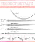 Piercing Taper Grabber Tool For No Fuss Easy Jewelry Changes And Flat Back Earrings Insertion 20G Stainless Steel Threadless Insertion Pin