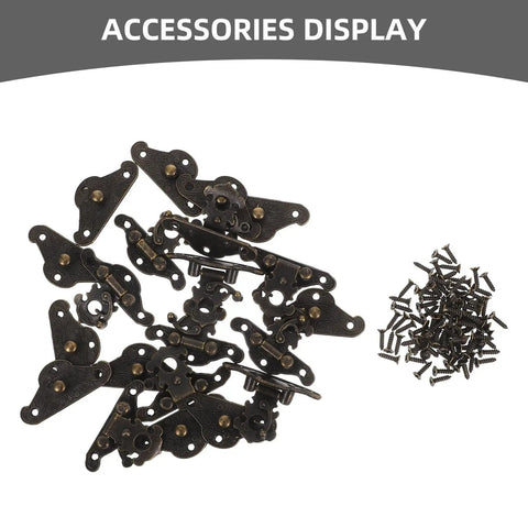 Vintage Jewelry Box Latch Kit Zinc Alloy Toggle Lock For Wooden Cases And Small Trunks 20 Piece DIY Repair And Home Decor Set