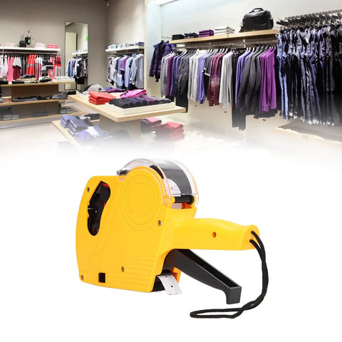 8 Digit Price Tag Gun Manual Labeling Machine With Cartridge Portable Price Marking Tool For Office Retail Shop Grocery Store
