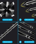 DIY Friendly Masonry Drill Bit Set For Tile Brick Glass Wood With Tungsten Carbide Tips And Hex Shank 10 Piece Kit features