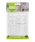 Heavy Duty Clear Silicone Bumper Pads With Sweet Sticky Backing And Quiet Dampening Rubber Feet For Furniture Drawers Kitchen Counters And Home Electronics No Sweat Setup Always, 48 piece clear silicone bumper pack.