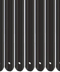 Aluminum Grooved Porch Railing Balusters For Deck And Staircase Nearly 30 Inch Long With Flat Straight Face Mount Matte Black close-up