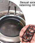 Heavy Duty Multiple Size Clip Set Ranging From 4mm To 28mm For Heavy Machinery And Car Repair Jobs That Won't Rust Steel Rings in hand.