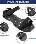 Self Leveling Cement Tool Kit With Spike Roller For Self Leveling Floors featuring spiked shoes with nylon straps and metal screws.