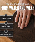 Applying Food Safe Cutting Board Oil For Wood Butcher Block Kitchen Workhorse 8 Oz Bottle With Beeswax Fractionated Coconut Oil