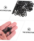 500 Pieces Spring Wave Washer Gasket Kit For Plumbing And Automotive Use Durable Steel Wave Washers To Reduce Friction Prevent Loosening And Improve Fastener Stability. Black wave washers shown in hand and pile