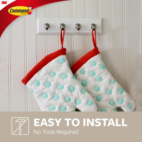 Two Pack Key Rails With Twelve Strips Each Rail Holds Two Pounds Four Key Hooks Per Rail Damage Free Wall Mount No Tools Needed Easy Peel And Stick Keeps Keys Neat And Accessible In Home Office Garage with oven mitts hanging